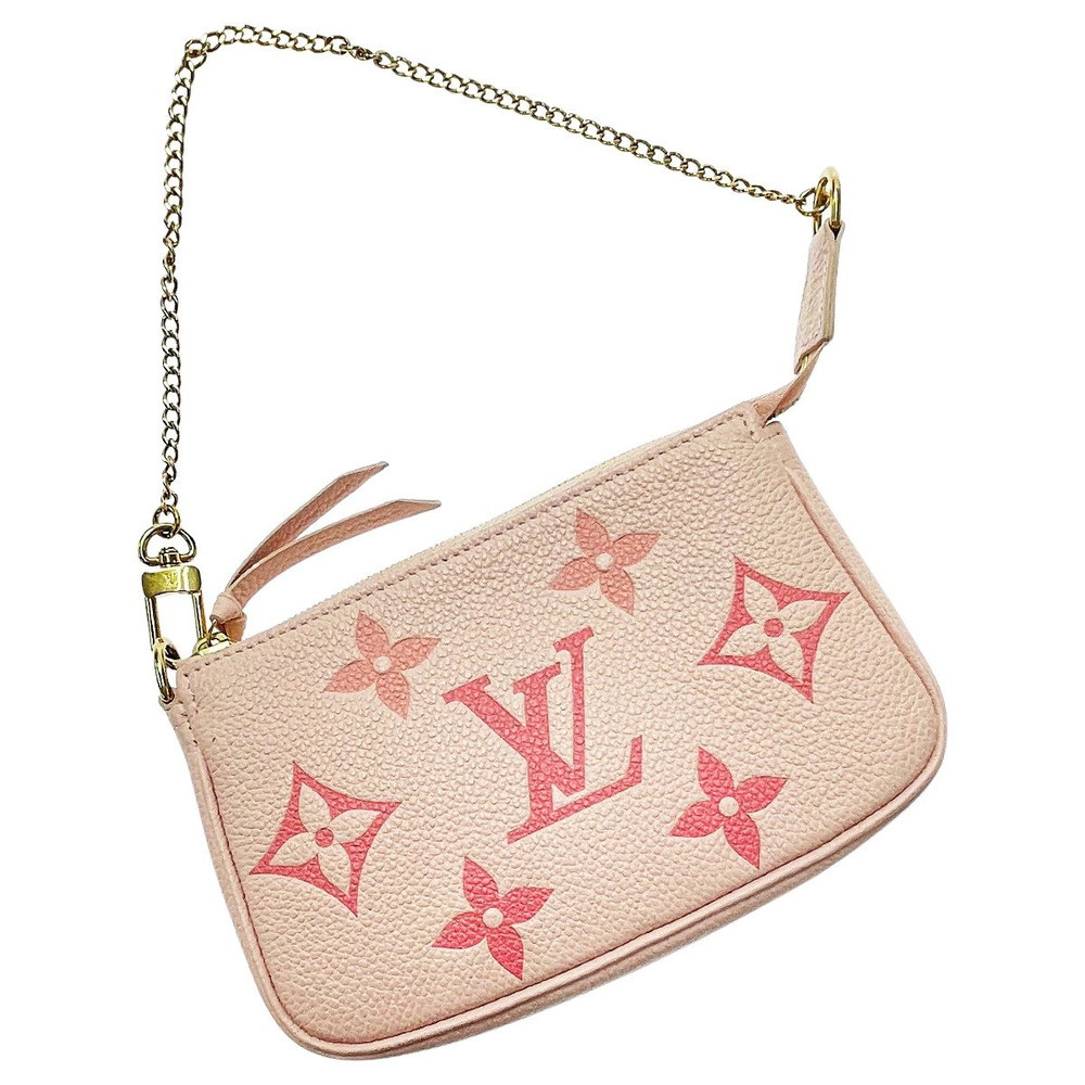 LOUIS VUITTON Monogram Empreinte Pochette Accessoires Pink